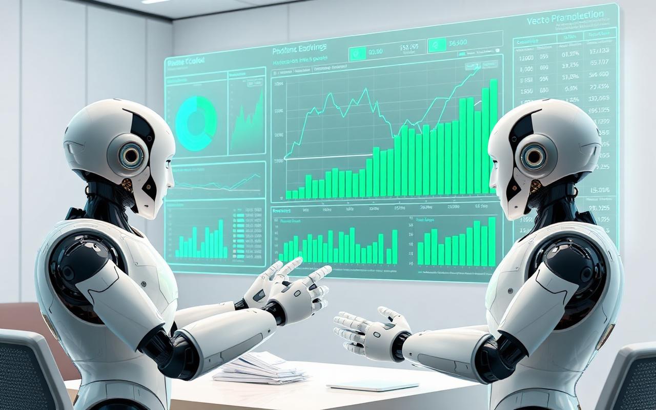 AI robots collaborating
